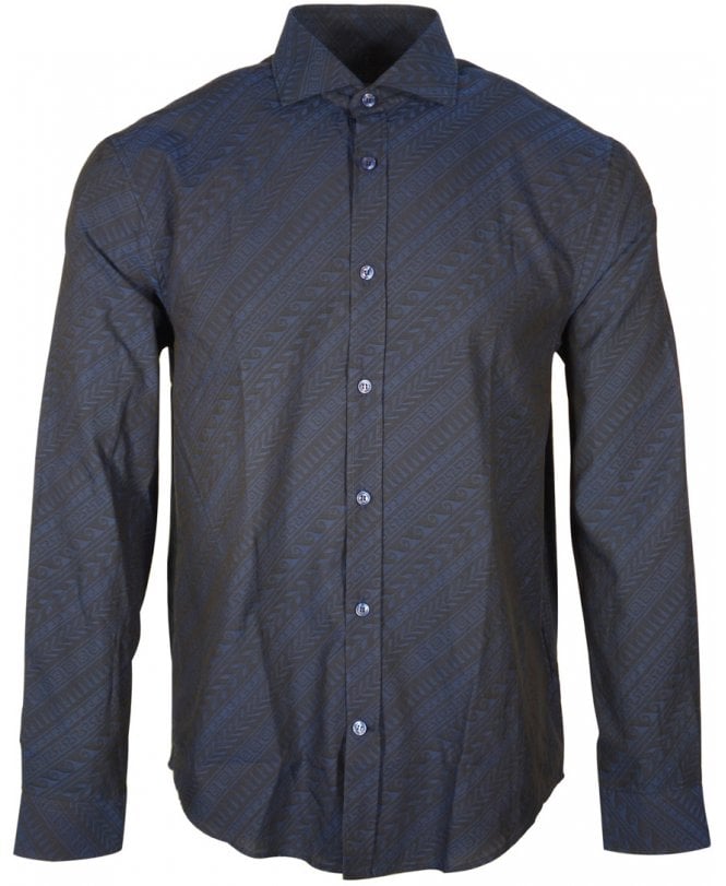 Versace Shirt Jaquard Boroque Pattern