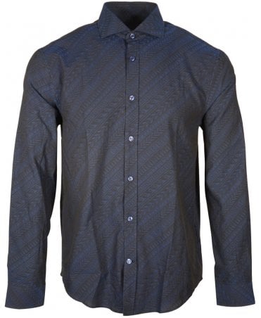 Versace Shirt Jaquard Boroque Pattern