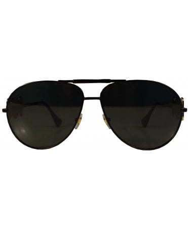 Versace Sunglasses Aviator Gold Logo Arm