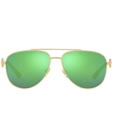 Versace Sunglasses Kids Aviator Logo Arm