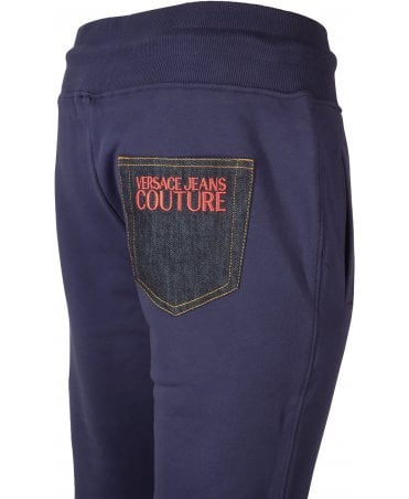 Versace Vjc Bottoms Denim Pocket Logo