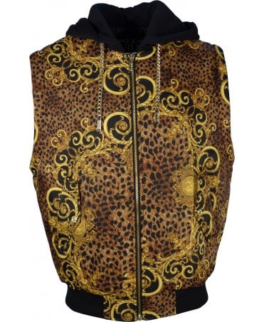 Versace Vjc Gilet Leo Baroque Print