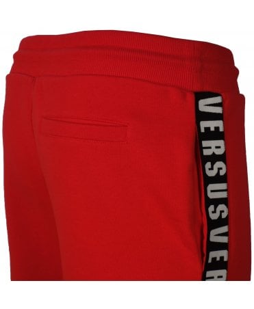 Versus Bottoms Logo Tape Side Leg Detail