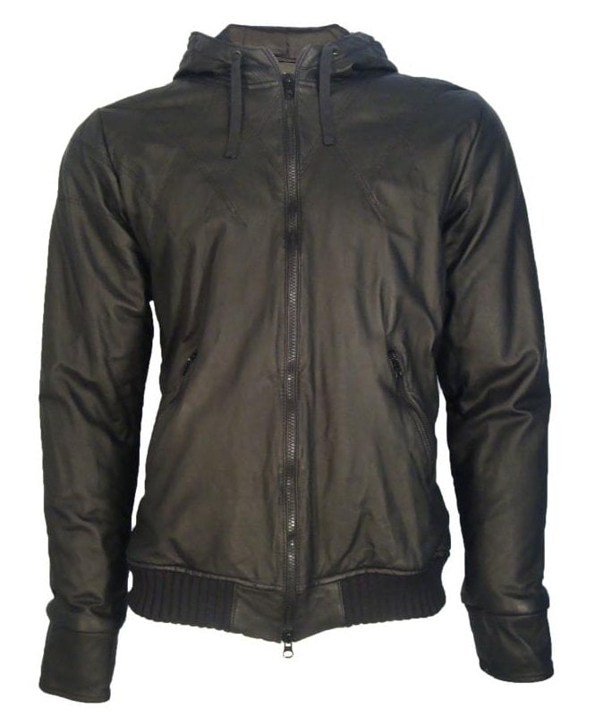Y-3 Yohji Yamamoto Y-3 Leather Jacket Padded Quilted Detail