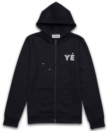 Ye State Hoodie Zipper Logo Chest