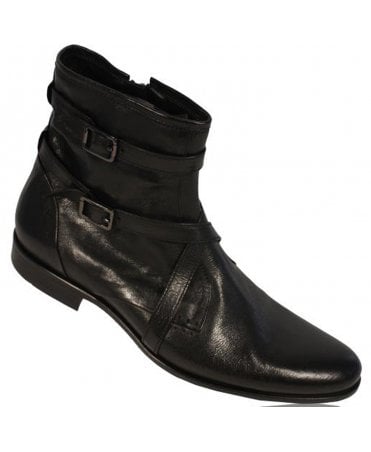 Zip Boot, Buckled Strap